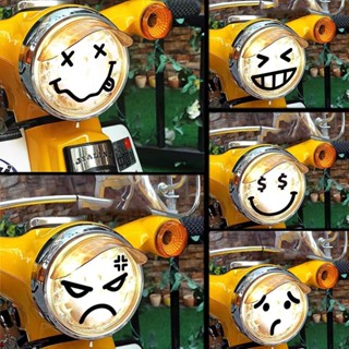 สติ๊กเกอร์หน้ายิ้ม อิโมจิ ไฟติดหน้าร มอเตอร์ไซค์ ไฟติดหน้ารถ…