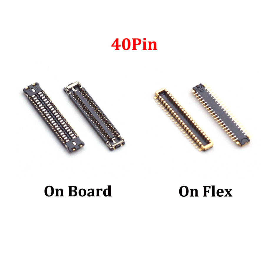 2x 40Pin สําหรับ Samsung Galaxy A04 A045 A05 A055 ปลั๊กบนบอร์ดจอแสดงผล LCD Flex FPC Connector