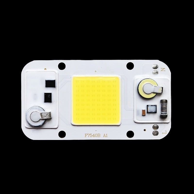 7540 75*40 มม.LED COB โคมไฟลูกปัด 20W 30W 50W AC 220V 240V IP65 สมาร์ท IC ไม่ต้องใช้ไดร์เวอร์ DIY น้ําท่วมหลอดไฟ Led Spotlight ชิปโคมไฟสีขาว Warm White