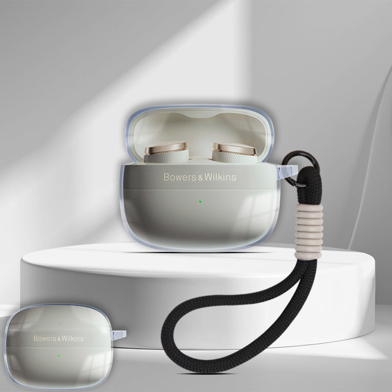 for Bowers & Wilkins Pi8 Pi6 Case B&W Protective Transparent Clear TPU Covers Bluetooth Earphone She