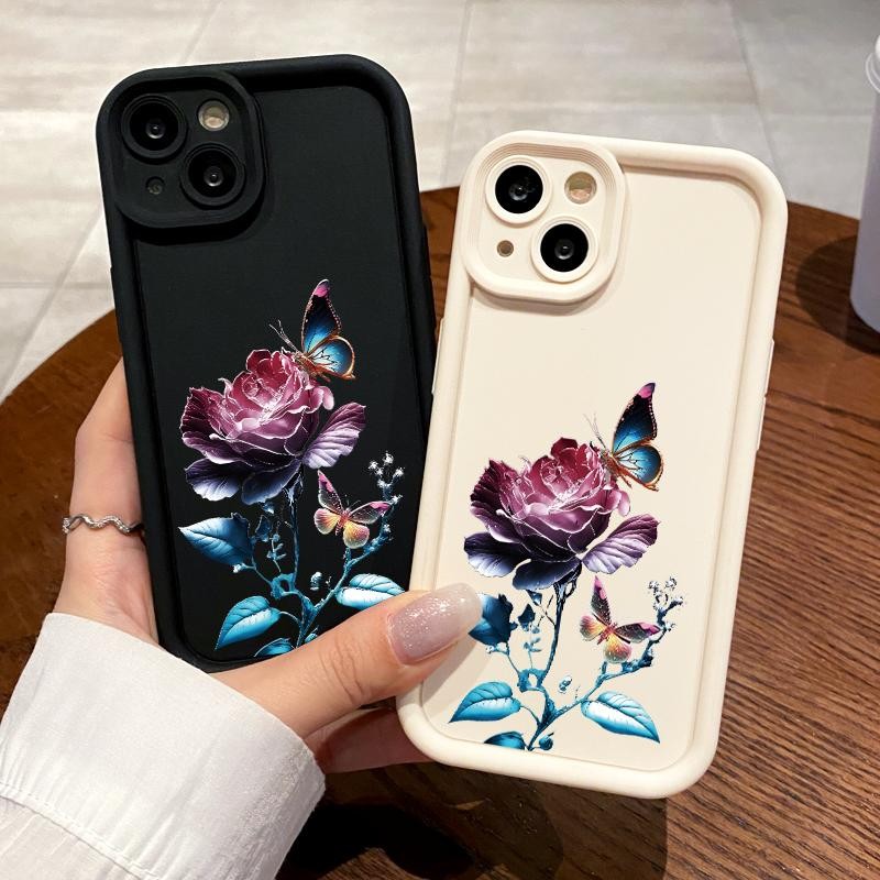 Pro กล้องสําหรับ IQOO Z9X 5G Z9 5G Neo U5x Z6 5G Z7i ซิลิโคนดอกไม้ Word-Word Softcase Handphone