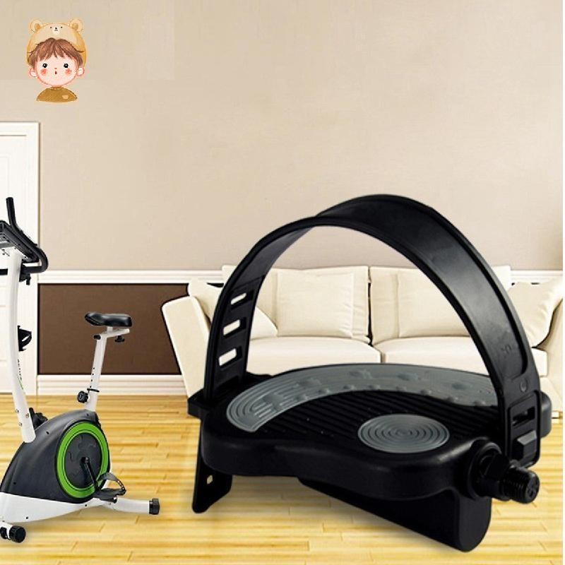 จักรยานออกกําลังกายเหยียบพร้อมสายรัดสําหรับปั่นและขี่จักรยานในร่มเหยียบขนาดใหญ่อุปกรณ์ออกกําลังกายอุ