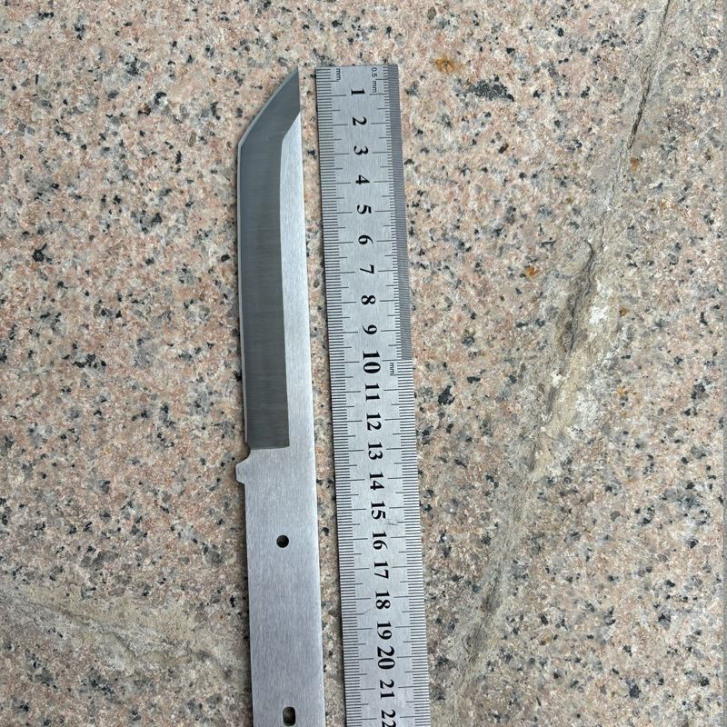 ✨มีดเปล่า M390 เหล็กดามัสกัส ความแข็ง 61HRC คมกริบ-กันสนิม เหมาะสำหรับงานฝีมือ-สะสม