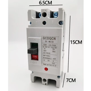 GCDQCN เบรกเกอร์ DC/AC MCCB ขนาด 100A/150A/250A แบตเตอรี่เบรกเกอร์ Breaker Battery