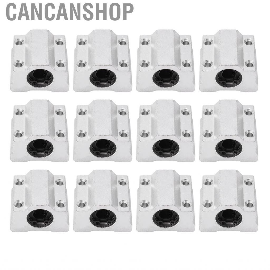 Cancanshop 12Pcs Linear Motion Bearing Slide Block Box Type CNC Unit Bushing