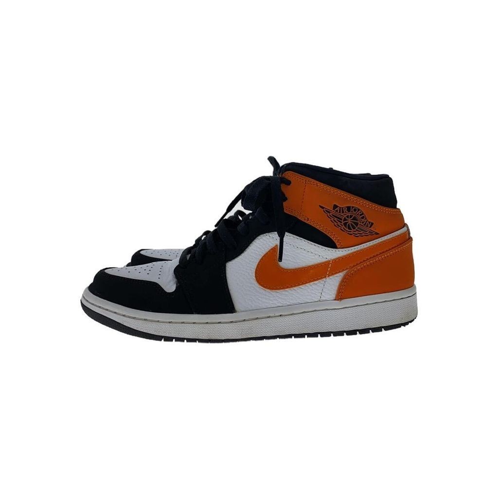 Nike Air Jordan 1 2 8 7 4 55 รองเท้าผ้าใบ ทรงสูง สีดํา มือสอง
