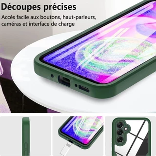 สําหรับ Samsung Galaxy A55 A25 A35 A15 A54 A34 A36 A56 A14 A26 A17 A07 A06 S25FE ALTE 5G 360 เคสโทรศัพท์ Plus ฝาครอบ 360° สองด้านซิลิโคนอ่อนนุ่มกันกระแทกป้องกันปกหลัง
