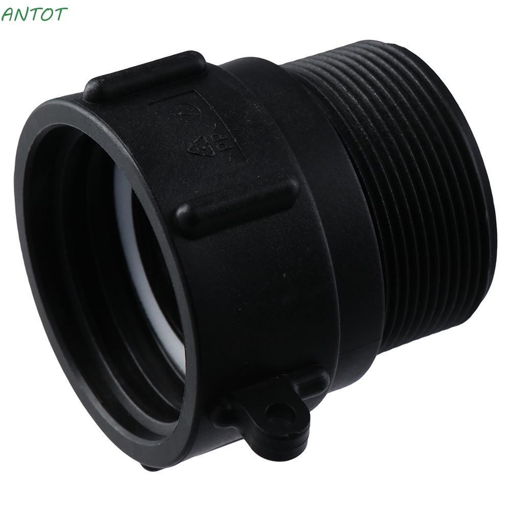 Antot IBC อะแดปเตอร์ข้อต่อถัง พลาสติก 2 นิ้ว กันรั่ว สีดํา