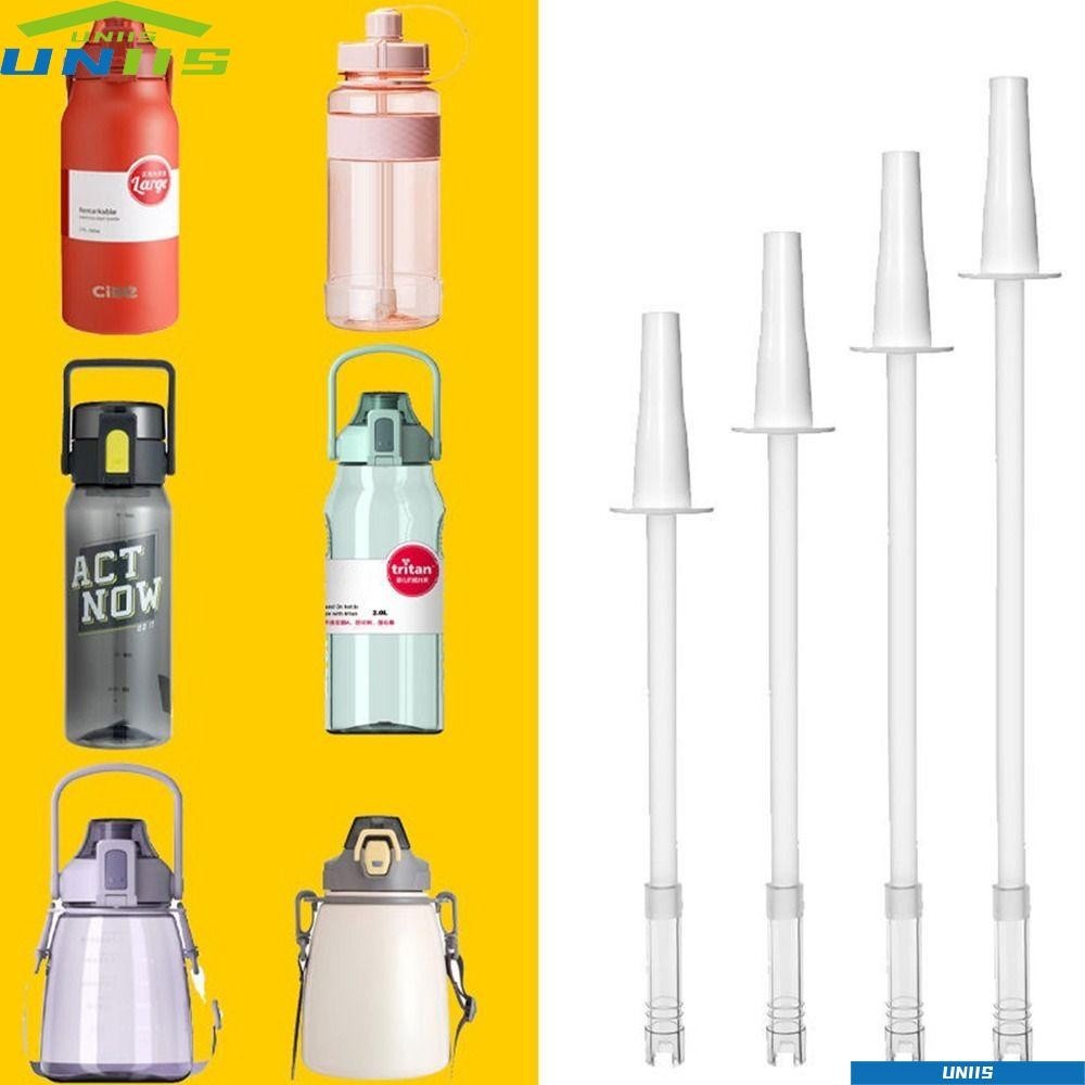 Uniis หลอดดูดน้ําซิลิโคน 22-34 ซม. ความจุเยอะ ทนทาน 4 ชิ้น