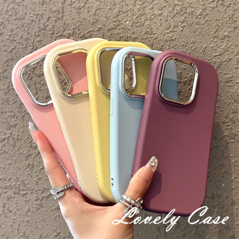 Macaronซิลิโคนเคสโทรศัพท์สําหรับvivo Y11 Y02A Y17S Y16 Y15 Y27 Y20 Y21 Y22 Y12S Y36 Y35 Y01 Y20 Y21S Y33S Y1S V29 V25 INSเลนส์เคลือบด้วยไฟฟ้ารู้สึก