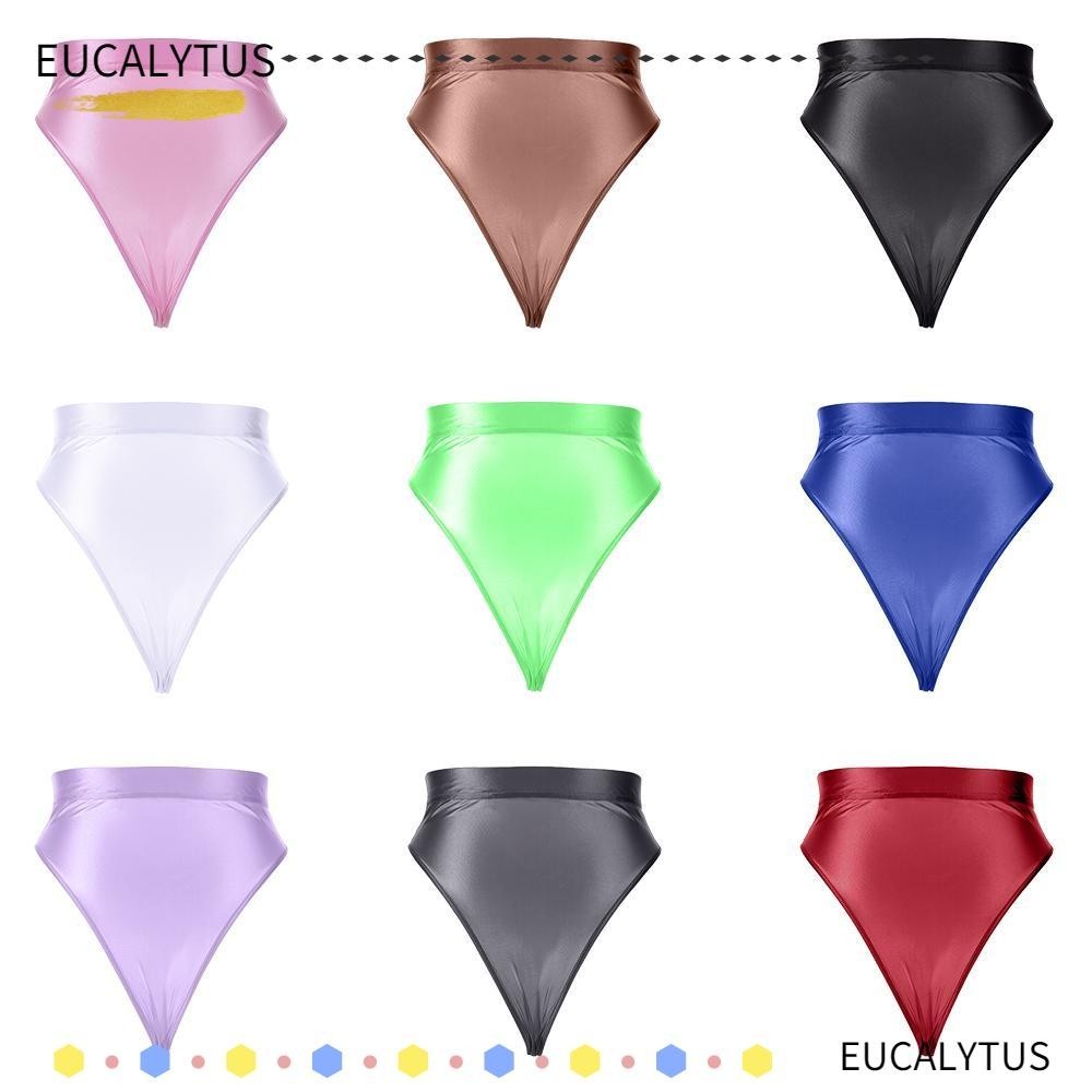 Eutus กางเกงชั้นใน ผ้าซาติน แบบบางพิเศษ ยืดหยุ่น แวววาว สําหรับผู้หญิง เต้นรํา