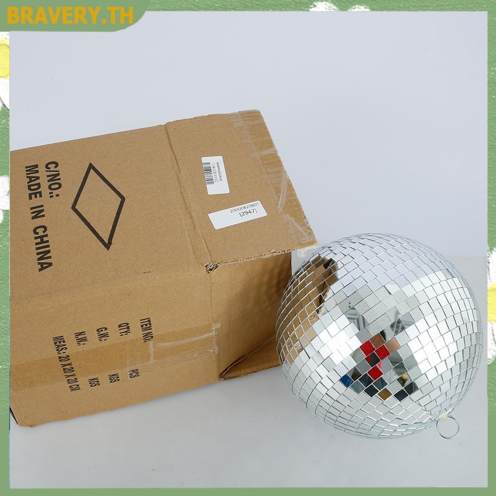 ลูกบอลกระจกสะท้อนแสง หมุนได้ 8 นิ้ว สําหรับแขวนตกแต่ง SHOPCYC6889