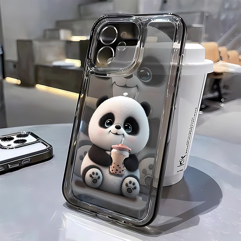 Panda iPhone Apple 12promax เคสโทรศัพท์ A2412 กันกระแทก iph0ne12promax Soft ins สไตล์เคสใสใหม่รวมทุก