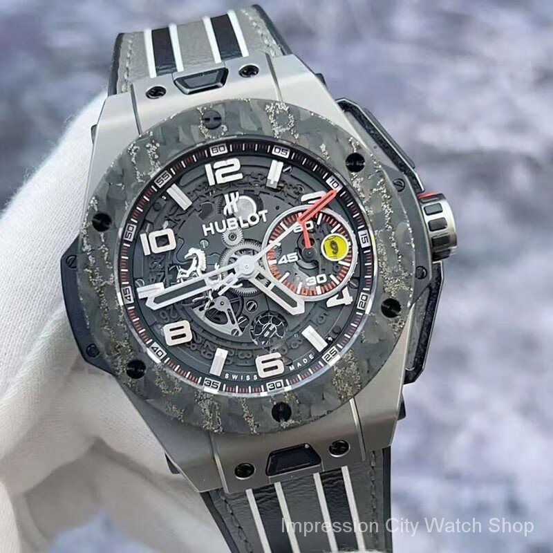 Big Explosion Series 401.Nj.0123.Vr Ferrari Cooperation Limited Edition นาฬิกาข้อมือ สายคาร์บอนไฟเบอร์ ไทเทเนียม