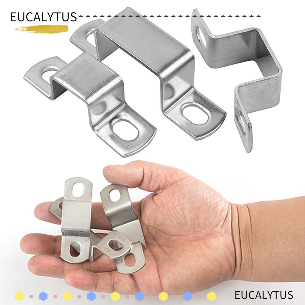 Eutus แคลมป์หนีบท่อ รูปตัว U สเตนเลส 304 ทรงสี่เหลี่ยมผืนผ้า ทนทาน