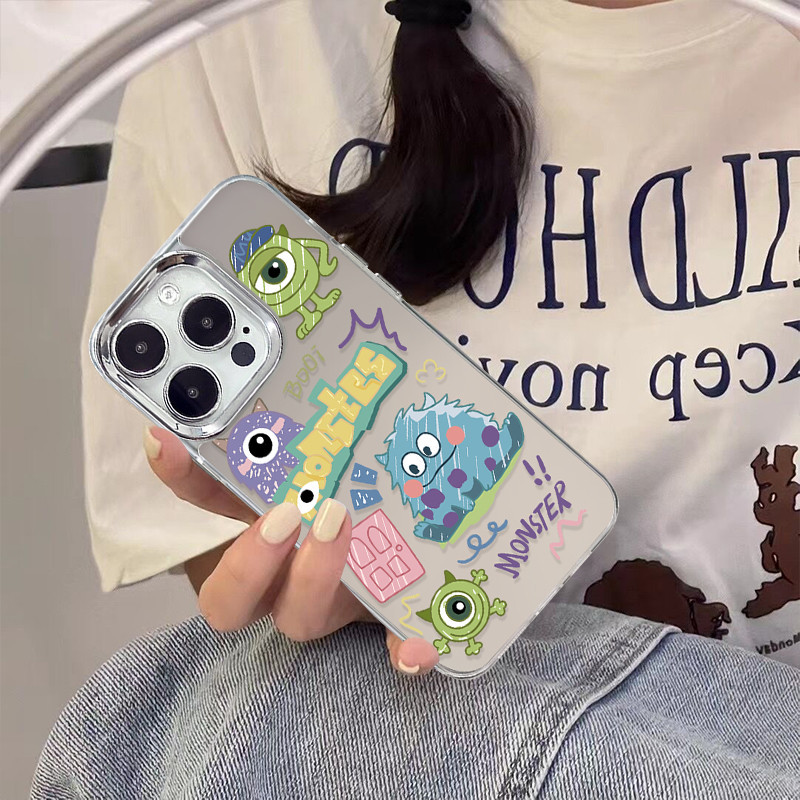 น่ารัก Toy Story Buzz Lightyear Monster ฝาครอบเลนส์โลหะสำหรับ IPhone 11 13 15 12 14 Pro Max XR 7Plus 8Plus 7 8 X XS Max - รูปที่ 2