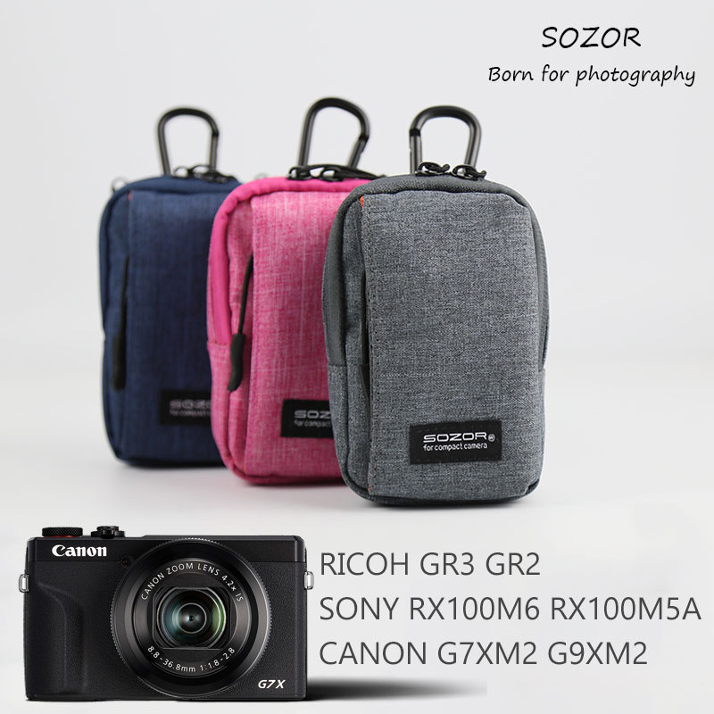 กระเป๋าสะพายไหล่ ขนาดเล็ก กันน้ํา สําหรับใส่กล้องดิจิทัล Rico GR3X Canon G7X3 Panasonic LX10