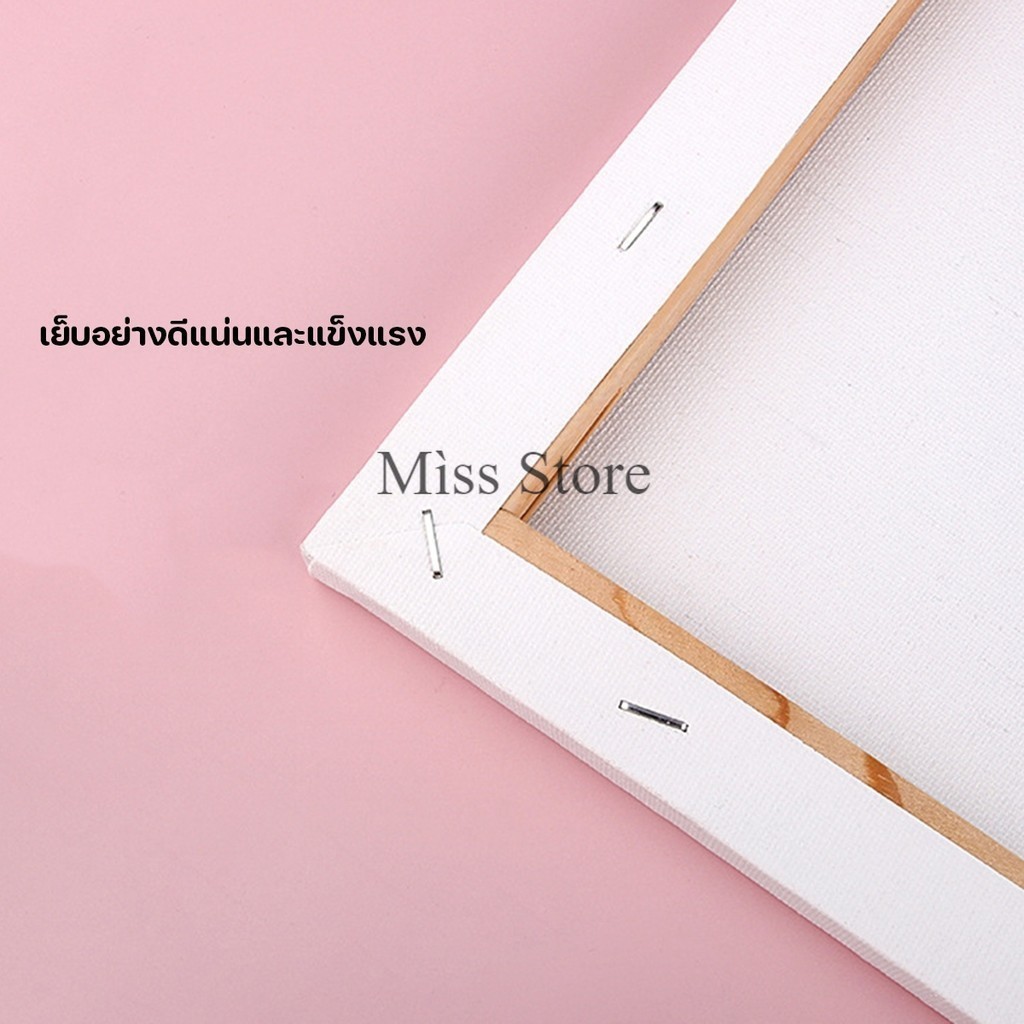 เฟรมผ้าใบสำเร็จรูป ผ้าใบวาดรูป เฟรมผ้าใบแคนวาส คุณภาพดี DIY สีน้ำมัน สีอะคริลิค 280g 100% cotton
