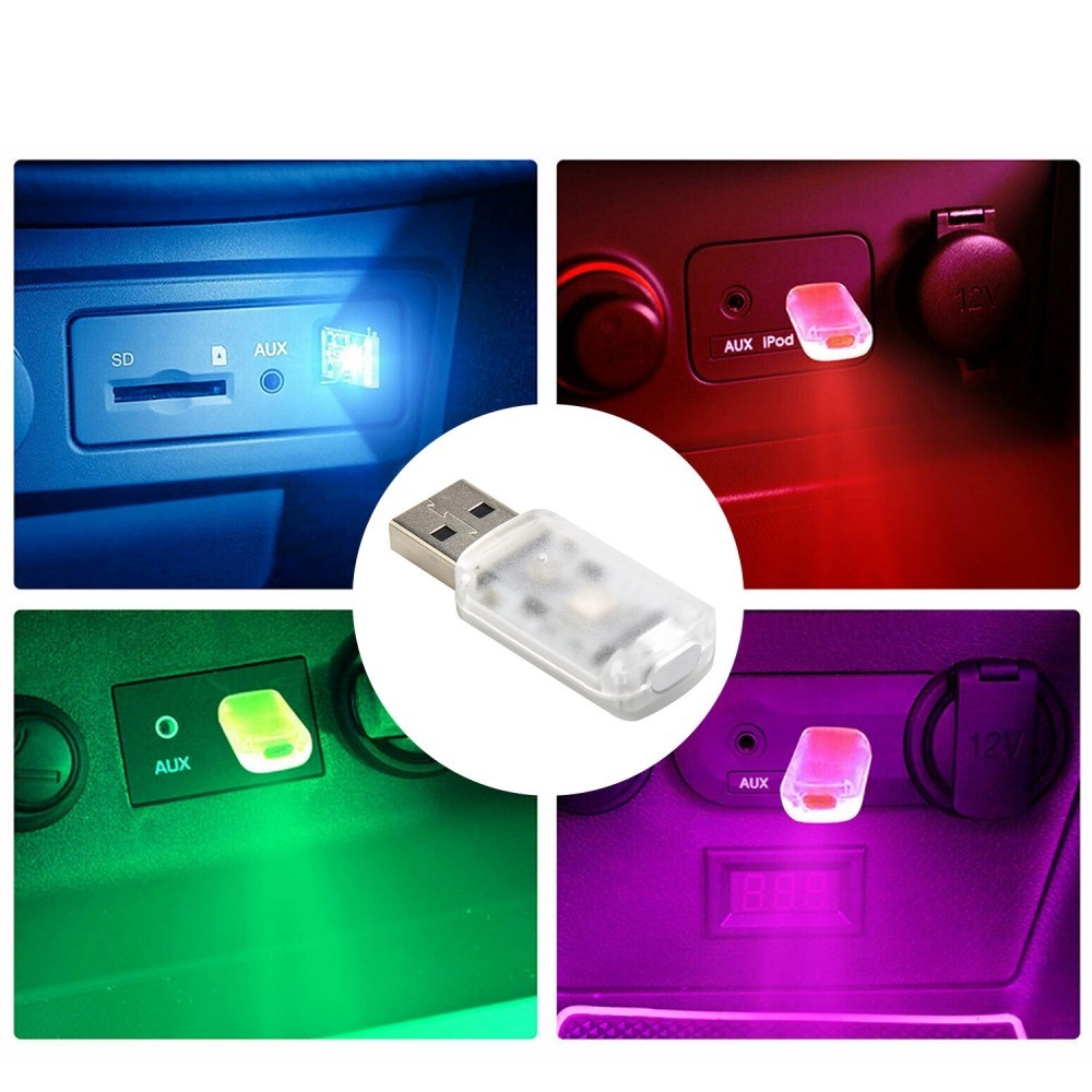 USB Ambient Light Neon Atmosphere Non-glaring Accessories Car Interior#SUFA