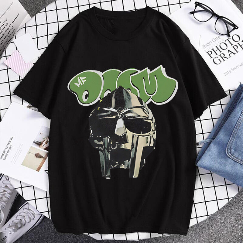 T-ShirtMadvillain Mf Doom Madlib T Shirts Men Cotton Vintage T-Shirt Round Collar Tee Shirt Short Sleeve Clothes Summer