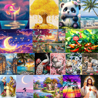 【PL พร ้ อมส ่ ง 】คริสตัลครอสติช การ ์ ตูนภูมิทัศน ์ ทางศาสน…