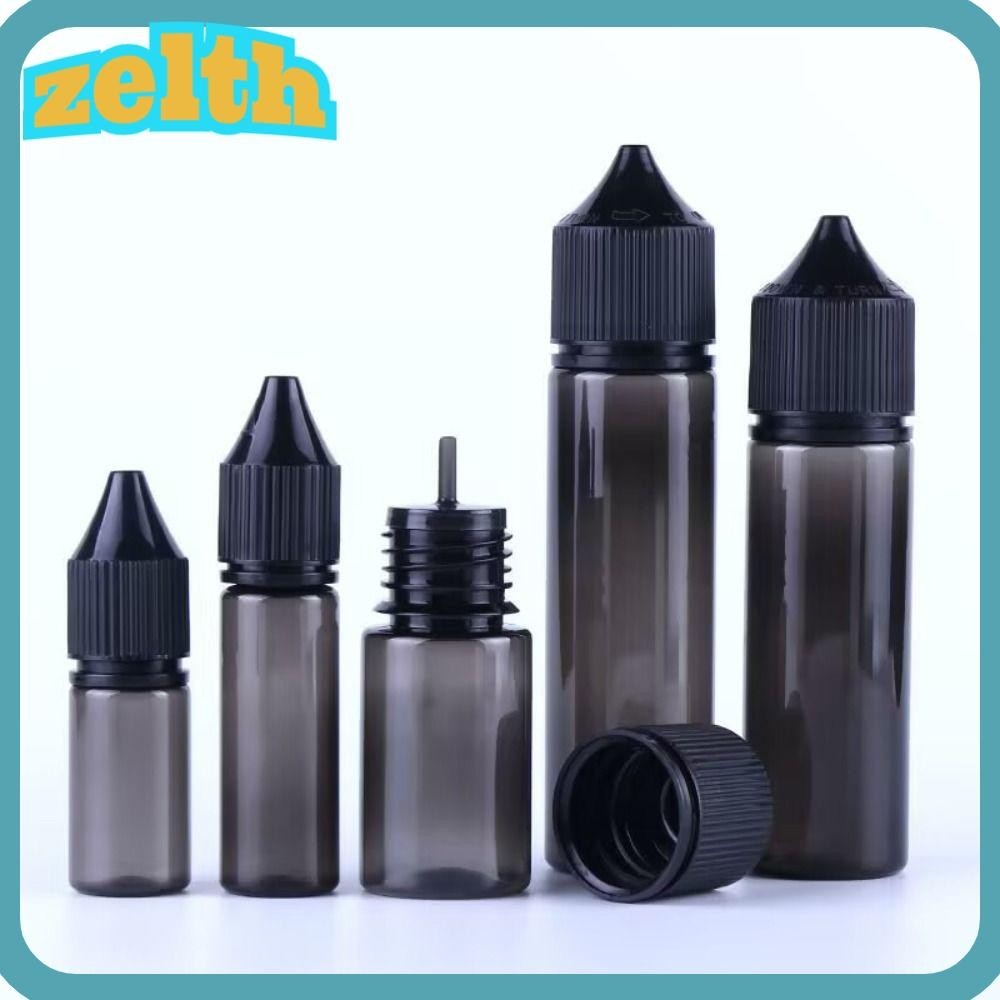 Zelth ภาชนะบีบได ้ , ขวดบรรจุน ้ ํามัน PET พลาสติกแหลม , ใช ้ งานได ้ จริง 10/30/50/100ml ขวดหยด