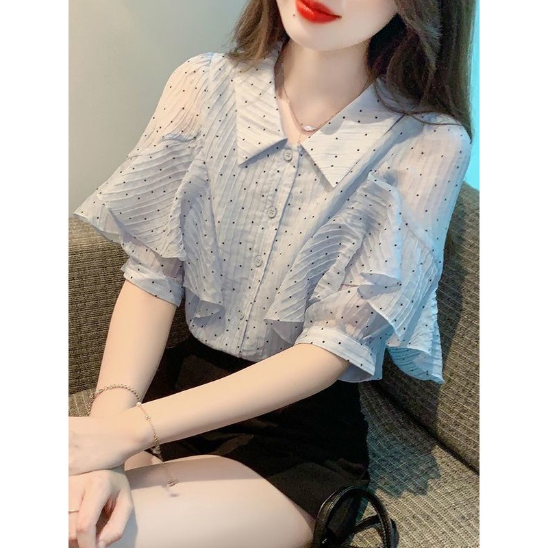 T Classy เสื ้ อชีฟองแขนสั ้ นผู ้ หญิงชุดฤดูร ้ อนฤดูร ้ อนการออกแบบสไตล ์ ใหม ่ Slimmer Look Top