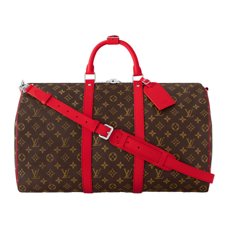 LV/Louis Vuitton Men's Bag Keepall Bandouli è re 50 Canvas Portable Travel M46769