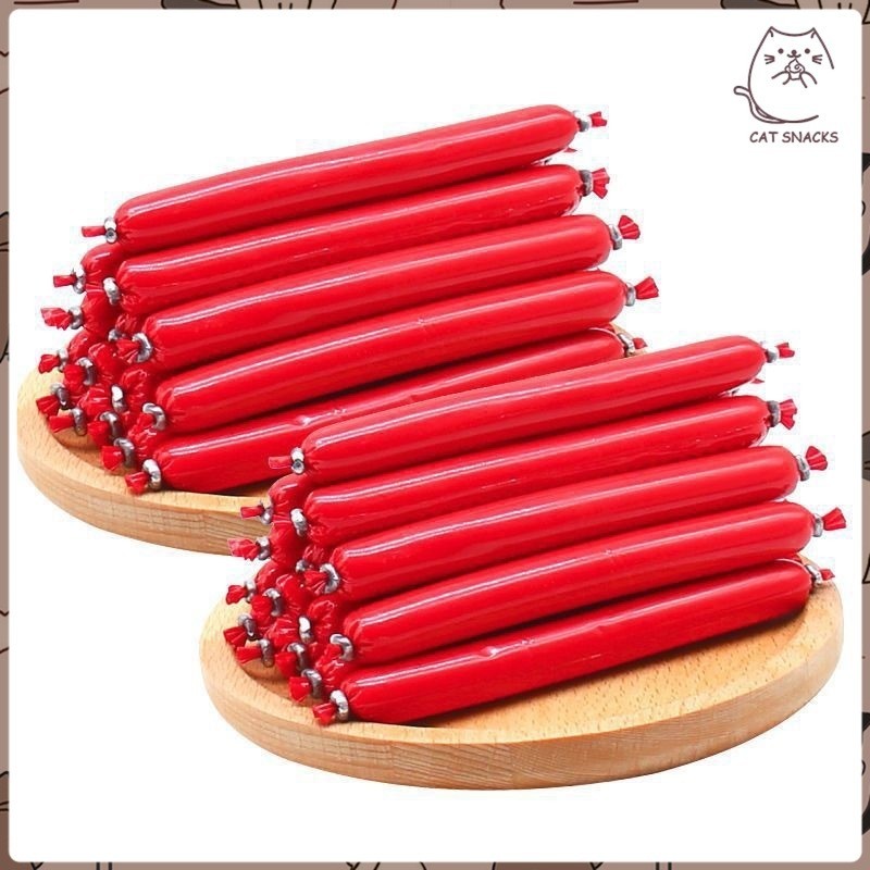 YTL ไส้กรอกแฮมสุนัขอาหารหมา 15g 4 รส สุนัขแมวอาหารสุนัขแปรรูปจากเนื้อ เป็ด ไก่ และปลา ไส้กรอกสุนัขแมว อาหารหมา ขนมหมา