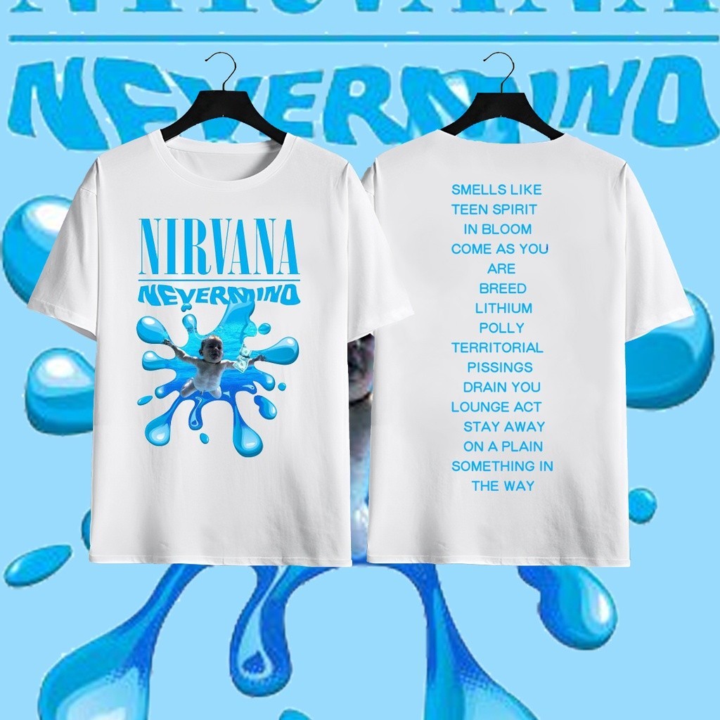 ย้อนยุค2023 NEW  เสื้อยืด Nirvana VINTAGE OVERSIZE BAND - MTV UNPLUGGED 1993 | เสื้อยืด ลาย Nirvana 