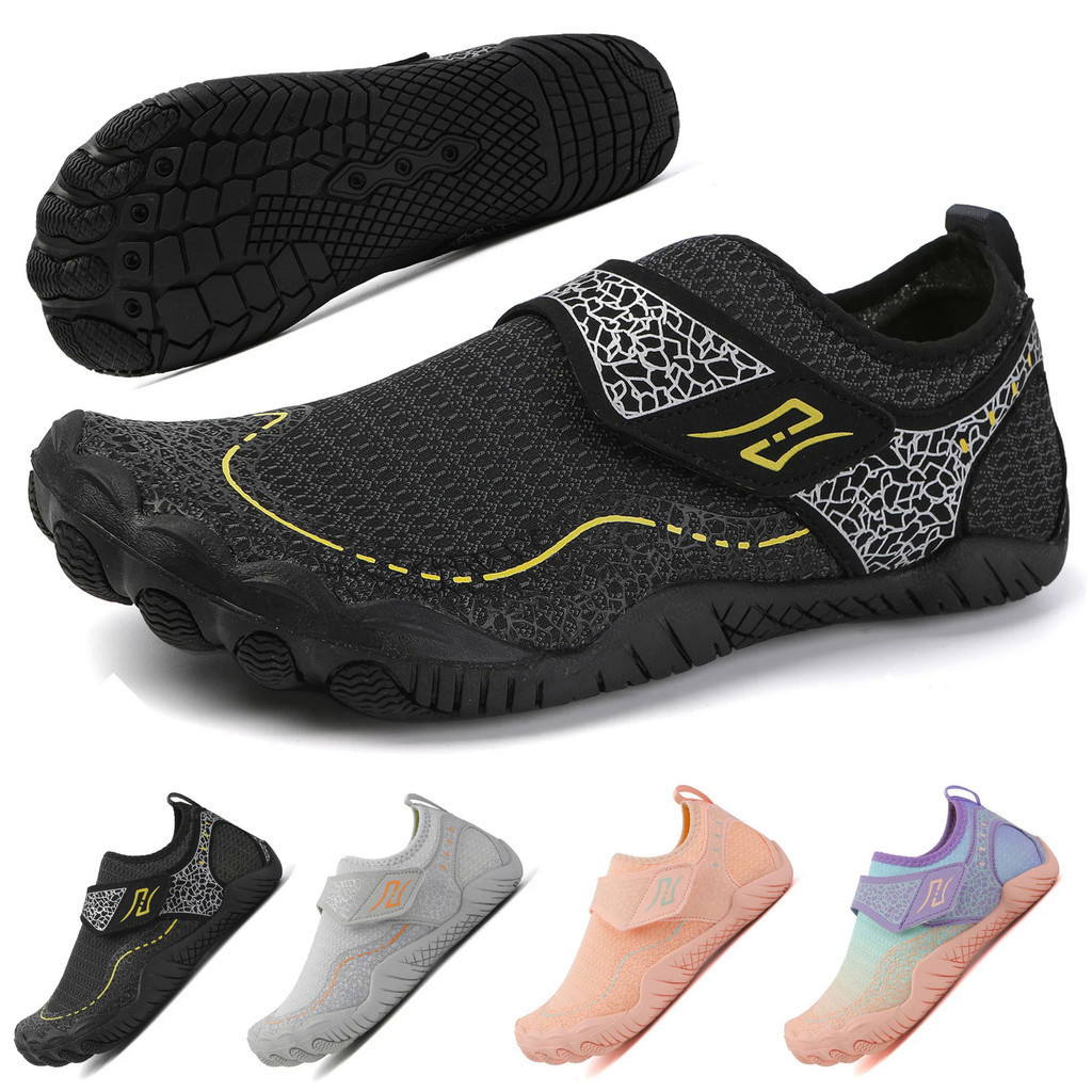 Qiuck Drying Aqua รองเท้า Man ผู้หญิง aqua รองเท้า Barefoot Five-Fingers Wading รองเท้าผ้าใบชายหาดว่