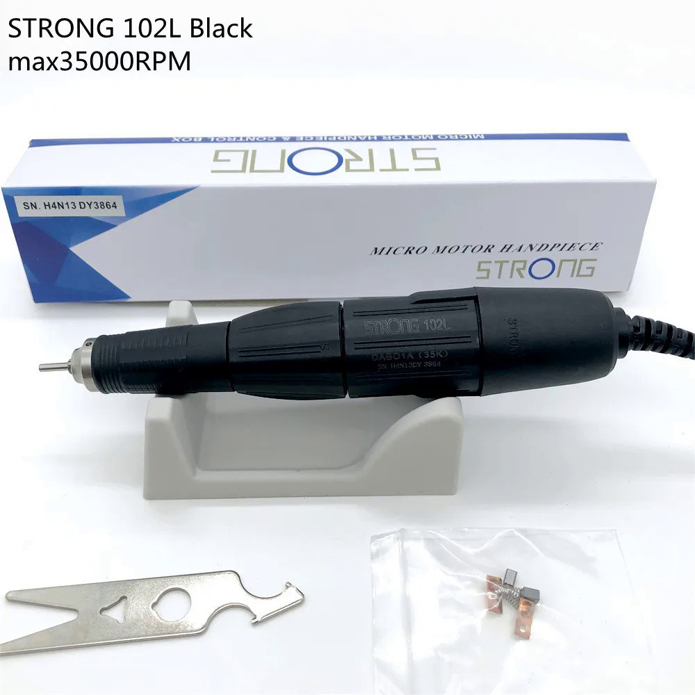 เจาะปากกา 35K STRONG102L Handpiece สําหรับมาราธอน STRONG 210 กล่องควบคุมไฟฟ้าเล็บเครื่องเจาะเล็บเครื