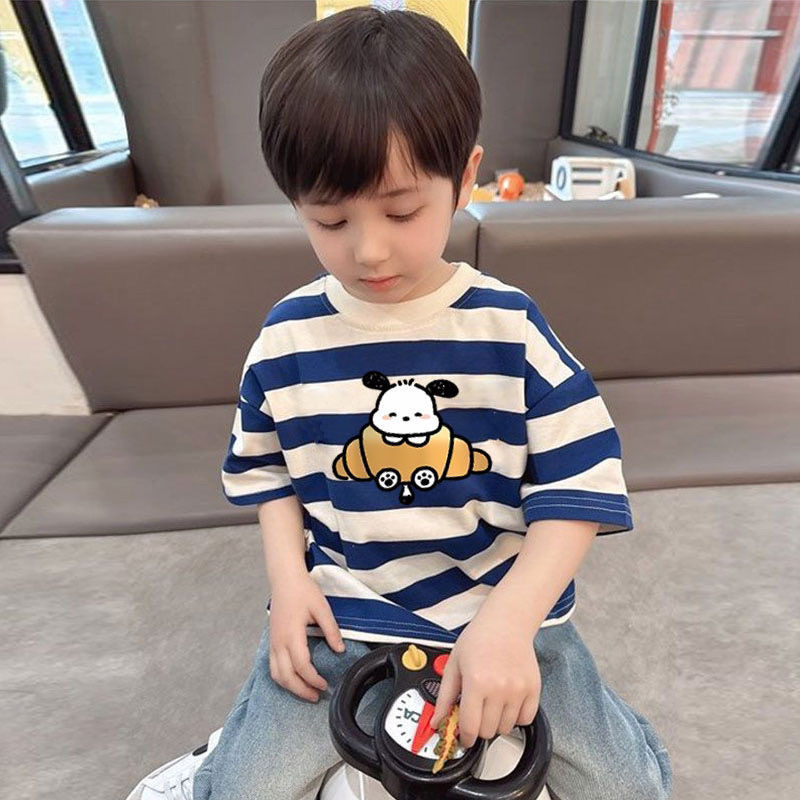 ใหม่สําหรับปี 20252024สไตล์ใหม่ลายสวมใส่ด้านนอกแขนสั้นเสื้อยืดการ์ตูนชายหญิงทารกสีคมชัด จุดต่ําสุด เสื้อเด็กการ์ตูนด้านบน ที20240510