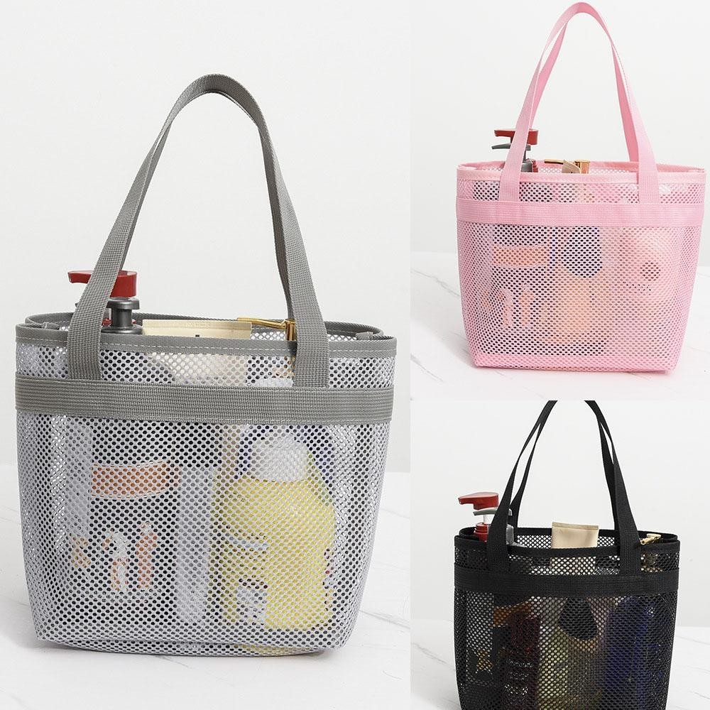Yunhi ถุงตาข่ายอาบน้ํา, ถุงอาบน้ําแห้งเร็วกระเป๋าห้องน้ํา, กระเป๋า Eco Reusable สะดวกกระเป๋าเครื่องสําอางห้องน้ํา