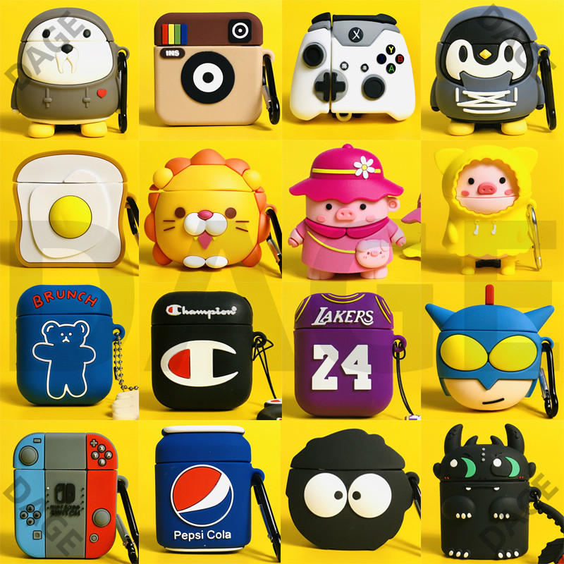 Ins หมีน่ารัก AirPods Case IMD Soft AirPods 1/2/3/Pro Case ป้องกันการตก AirPods 3 Pro Case AirPods Pro 2 Case Airpod Case + Pearl