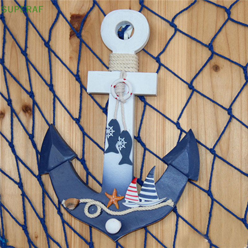 Superaf ไม ้ Nautical Anchor แขวนผนัง Hook Life Buoy ปลาแขวนตกแต ่ งบ ้ านเด ็ กของขวัญ HOT