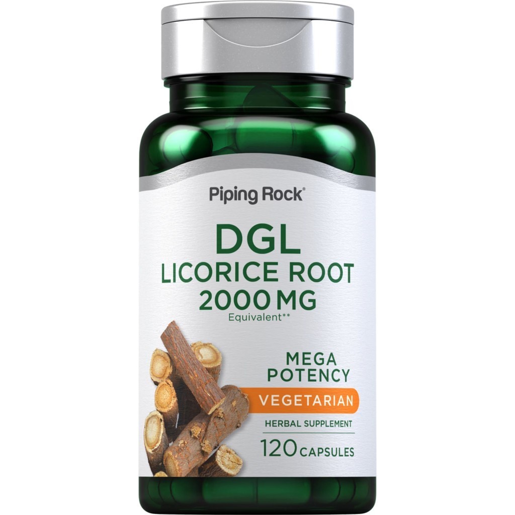 DGL Licorice Root Deglycyrrhizinated 2000 mg. (120Capsules)