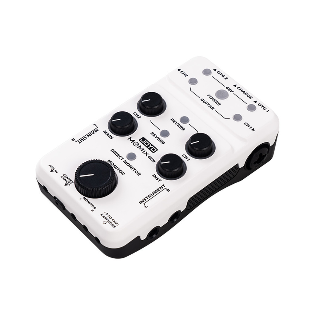 Original JOYO MOMIX PRO Audio Mixer โทรศัพท์ Type-C ขับเคลื่อนอินเทอร์เฟซเสียง USB สเตอริโอ XLR 48V Phantom Power Mixer สําหรับสตรีมมิ่งการบันทึก Podcasting ไมโครโฟน / คีย์บอร์ด