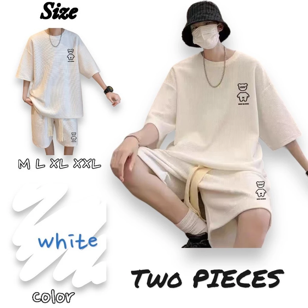 ชุดSet2ชิ้น เสื้อ+กางเกง ราคาเดียว สไตล์เกาหลี ใส่ลำลองใส่เที่ยวใส่ของแฟน ราคาไม่แรง รุ่นH59