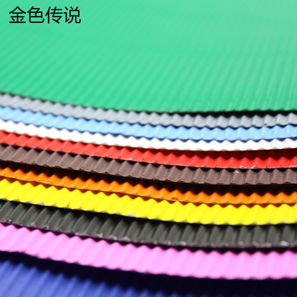 กระดาษลูกฟูกสี 50 * 70 ซม.กระดาษลูกฟูกขนาดใหญ ่ DIY Handmade กระดาษ Wave Art กระดาษเด ็ กอนุบาลวิทยาศาสตร ์ ยอดนิยม