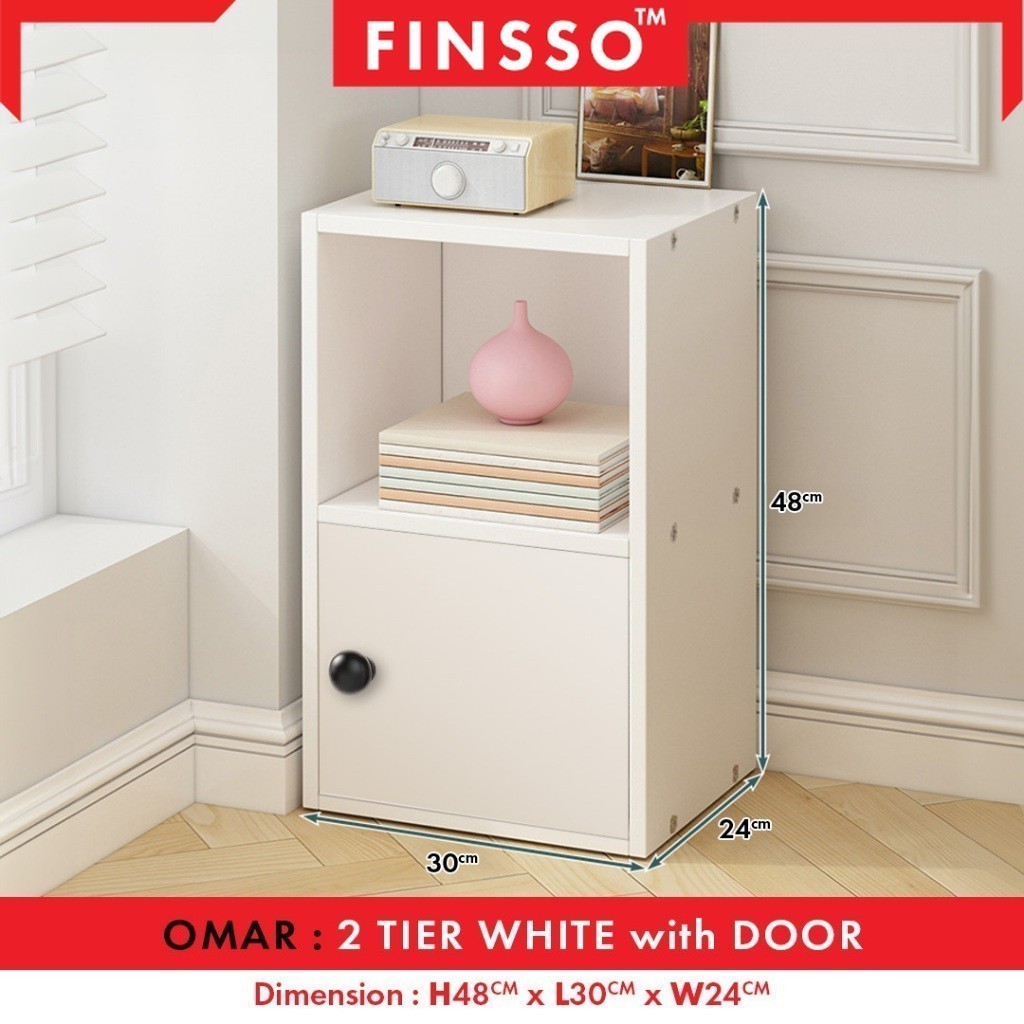 พร้อมส่ง!! FINSSO ชั้นวางของ ชั้นวางหนังสือ ชั้นอเนกประสงค์ / Omar Bookshelf / Storage Organizer Cabinet - รูปที่ 3