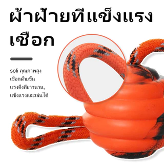 HamshMoc สุนัข Chew Ball ของเล่น Bite-Resistant Molar สัตว์เลี้ยง Tug ของเล่นเชือก Ball Interactive สนุกเล่นทําความสะอาดฟันสําหรับสุนัข