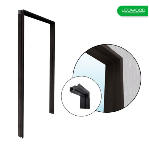 Changdee LEOWOOD วงกบ WPC LeoFrame Premium (ใช้ภายนอก) ขนาด 80x200 ซม. สีโอ๊ค สินค้าดีมีคุณภาพ*