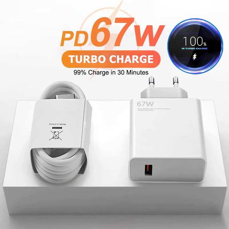 67w Original Fast USB Charger สําหรับ Xiaomi 14 13 12 11 Ultra Redmi K70 K60 หมายเหตุ 13 12T 9 Pro Turbo Charge 6A ประเภท C สายชาร์จ
