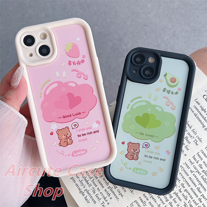 เคส VIVO Y18 Y18e Y17S Y27S Y36 Y27 Y22 Y22S Y21 Y21S Y21T Y20 Y20S Y20i Y19 Y17 Y16 Y15 Y15S Y15A Y12 Y12S Y12A Y11 Y02 Y02A Y02T Y02S 4G 5G T1X  Protect Camera Cloud Bear Soft Case
