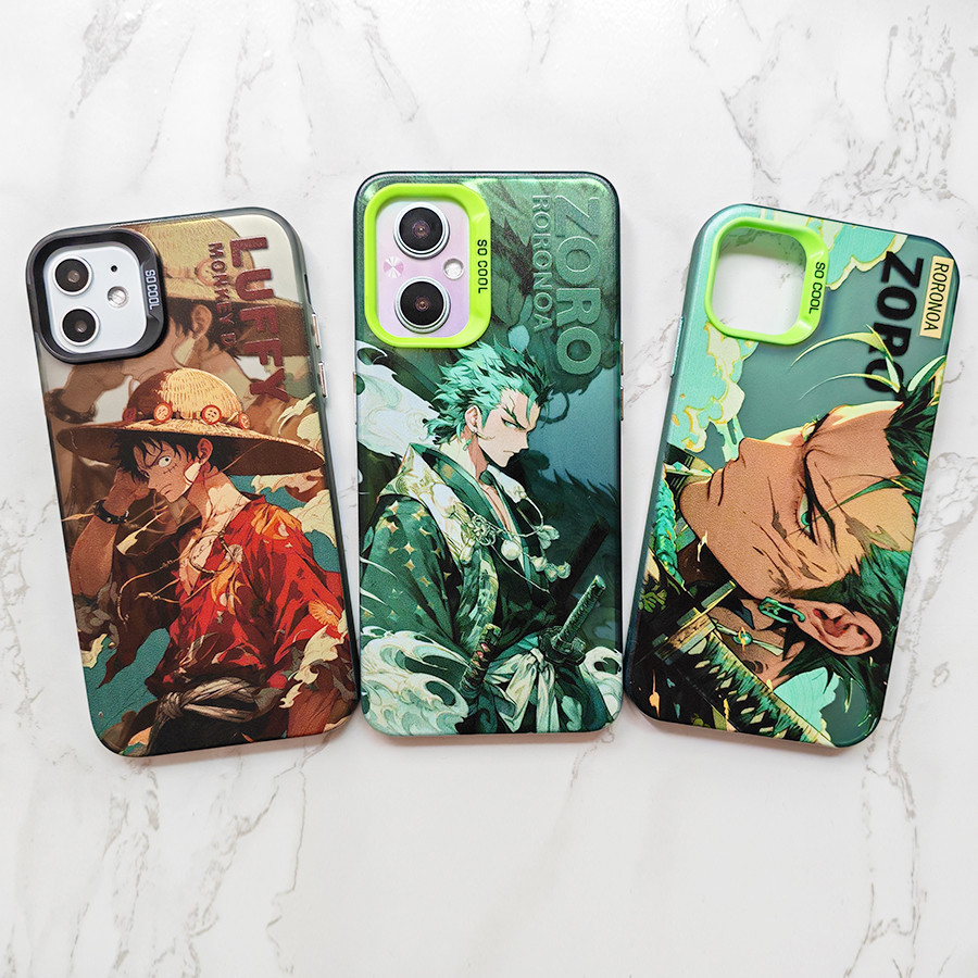 Honor 70 90 lite X9A X9B HUAWEI NOVA 7 8 9 10 11 12 SE Y91 11i Y9S Magic 6 PRO P30 P40 P50 P60 PRO MATE 30 40 50 60 เคสโทรศัพท์น่ารักการ์ตูน One piece Luffy Zoro IMD ฝาครอบเคส