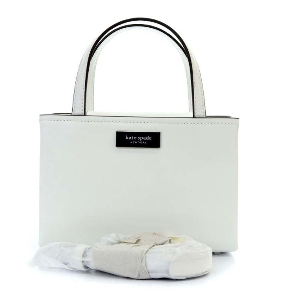 KATE SPADE SAM ICON MINI TOTE BAG WHITE KB163-1 Direct from Japan Secondhand
