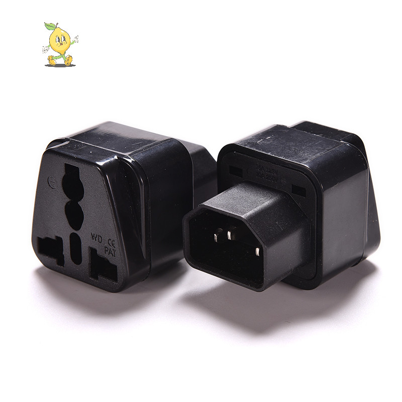 [mozh ] Pro IEC 320 PDU UPS C14 Plug To Universal Female Socket Power Adapter Converter [TH ]