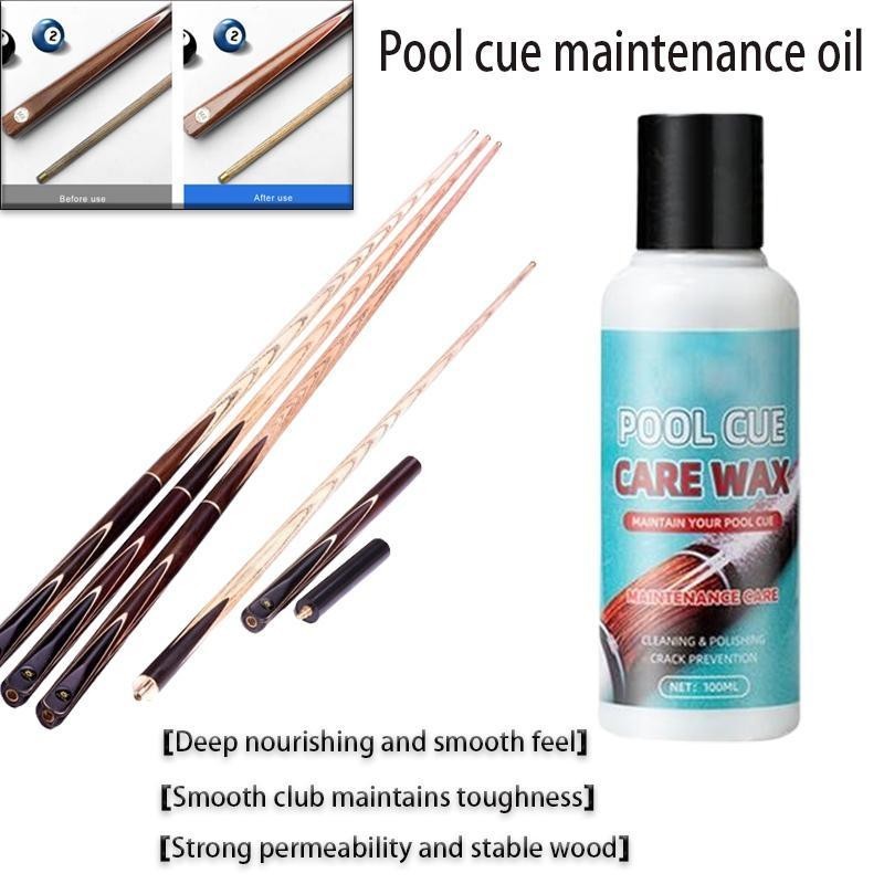Pool Cue น้ํามันบํารุงรักษา Anti-Cracking Oil 100ml Long-Lasting Deep Moisturizing Pool Cue Snooker 