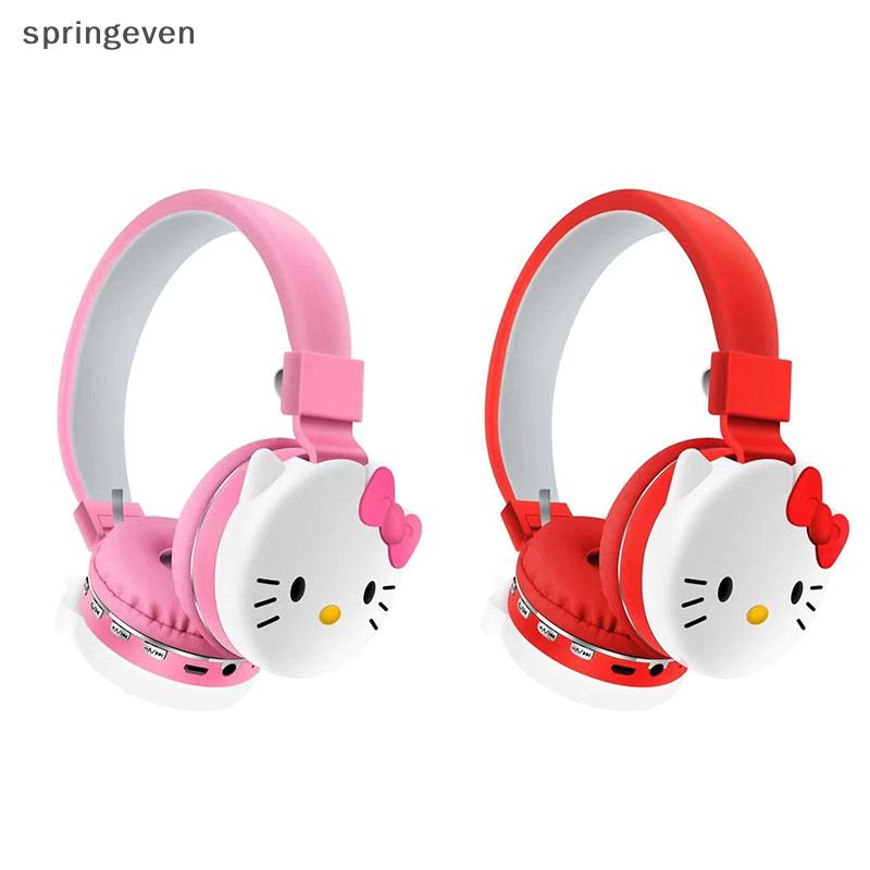 [springeven ] Sanrio Kuromi Hello Kitty น ่ ารักหูฟังไร ้ สายชุดหูฟังการ ์ ตูนสเตอริโอหูฟังสําหรับเด ็ กสาวเด ็ กของขวัญสต ็ อกใหม ่